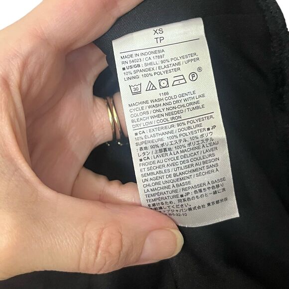 Banana Republic Velvet Jumpsuit Black Wide Leg Party Holiday Classic Ruched - Picture 9 of 10